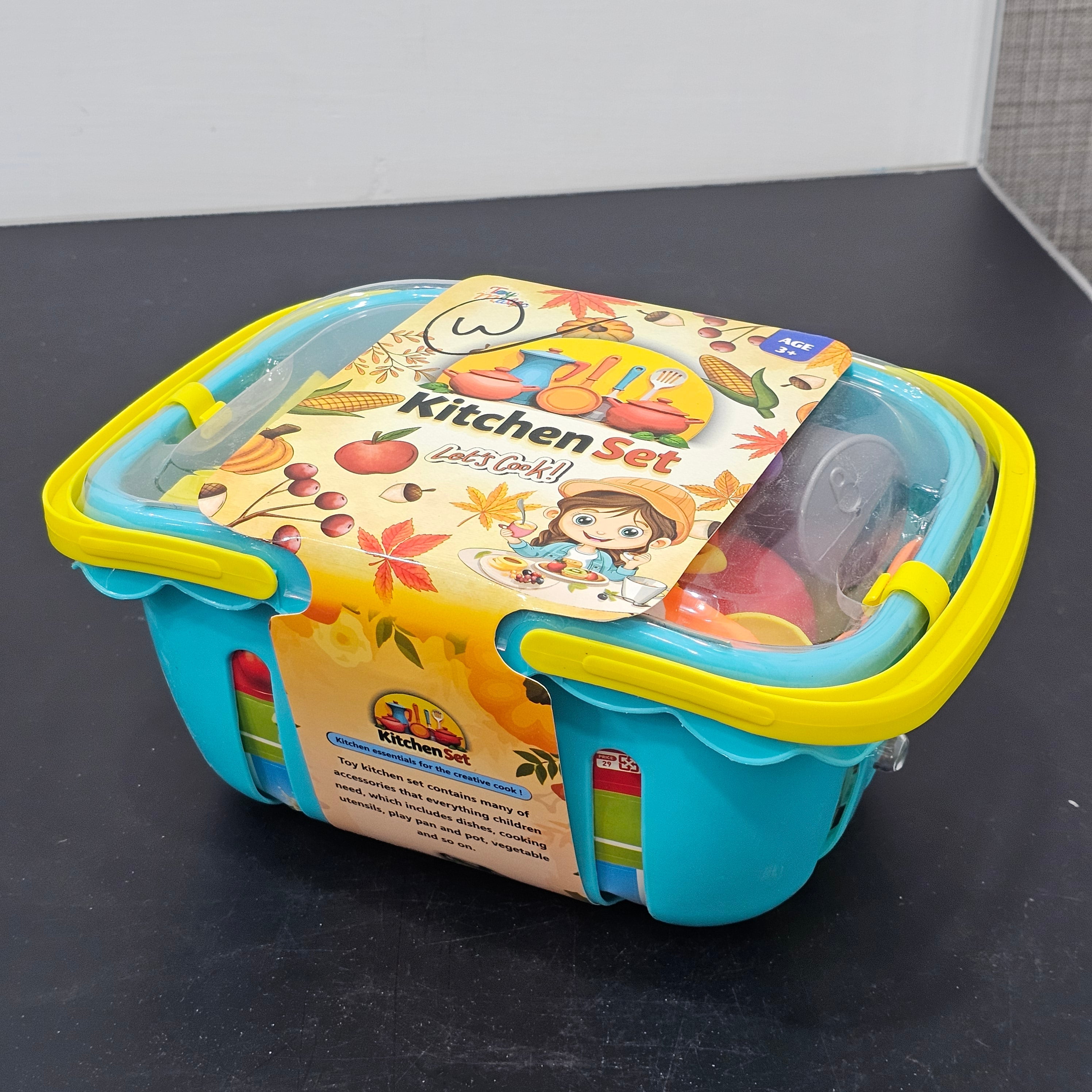 Kids Kitchen Set with Accessories – Basket Cooking Playset | Bacha Toys