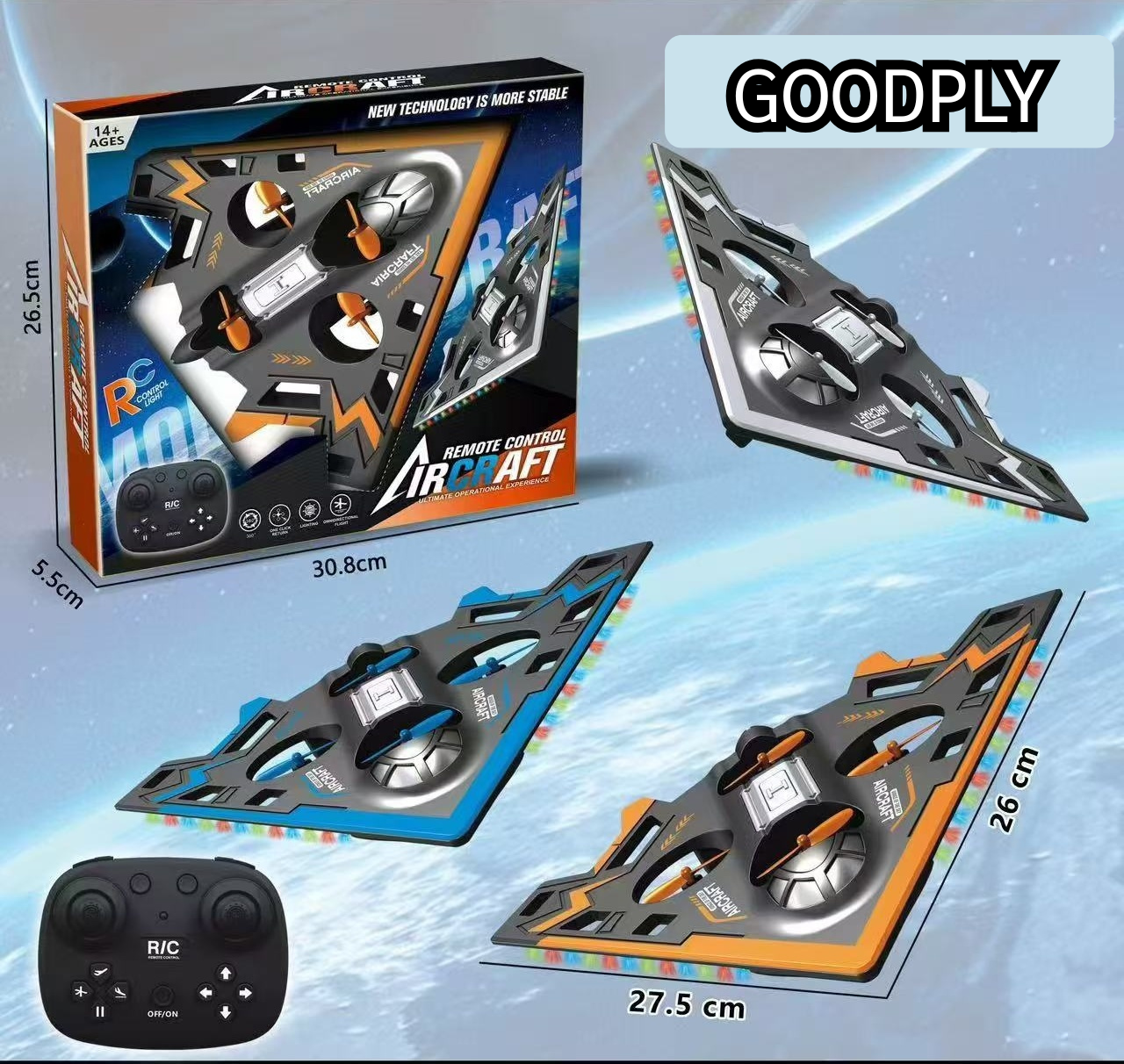 B2 Remote Control Aircraft – 360° Rotation & One-Click Return | Bacha Toys