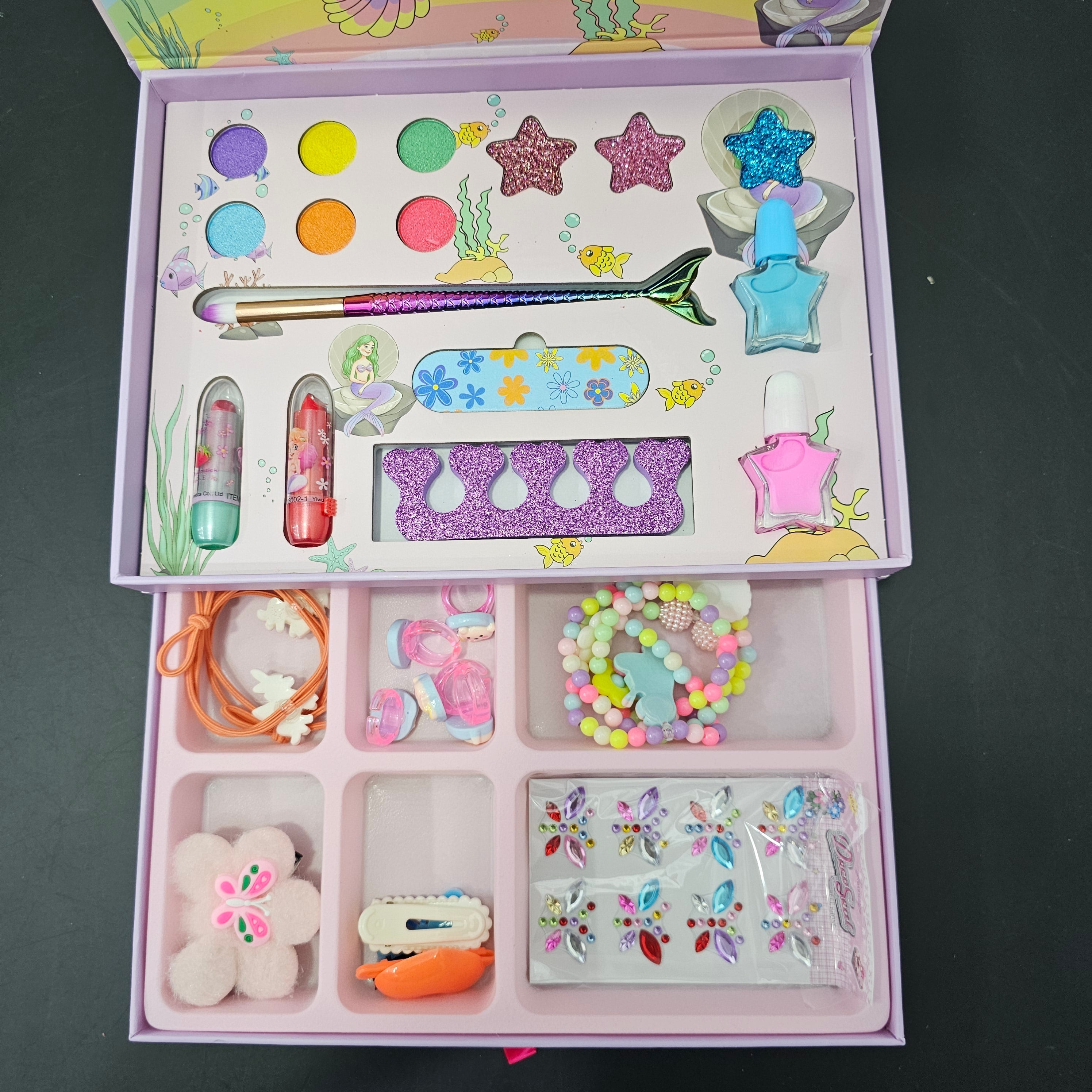 Children’s 2 in 1 Makeup & Jewellery Box – Glamour & Fun in One! - Bacha Toys