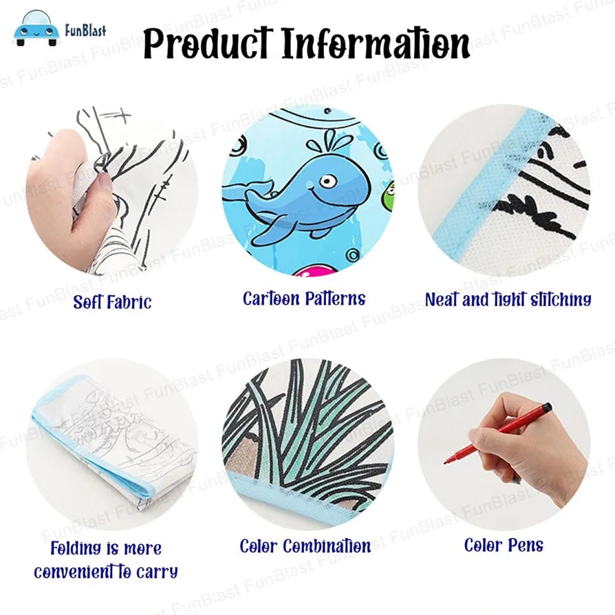 Kids’ Painting Mat with Colors – Easy Washable & Reusable | Bacha Toys