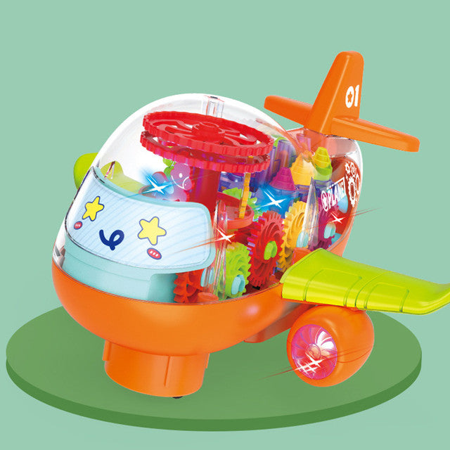 Gear Aeroplane Toy | Music & Lighting Fun for Kids - Bacha Toys