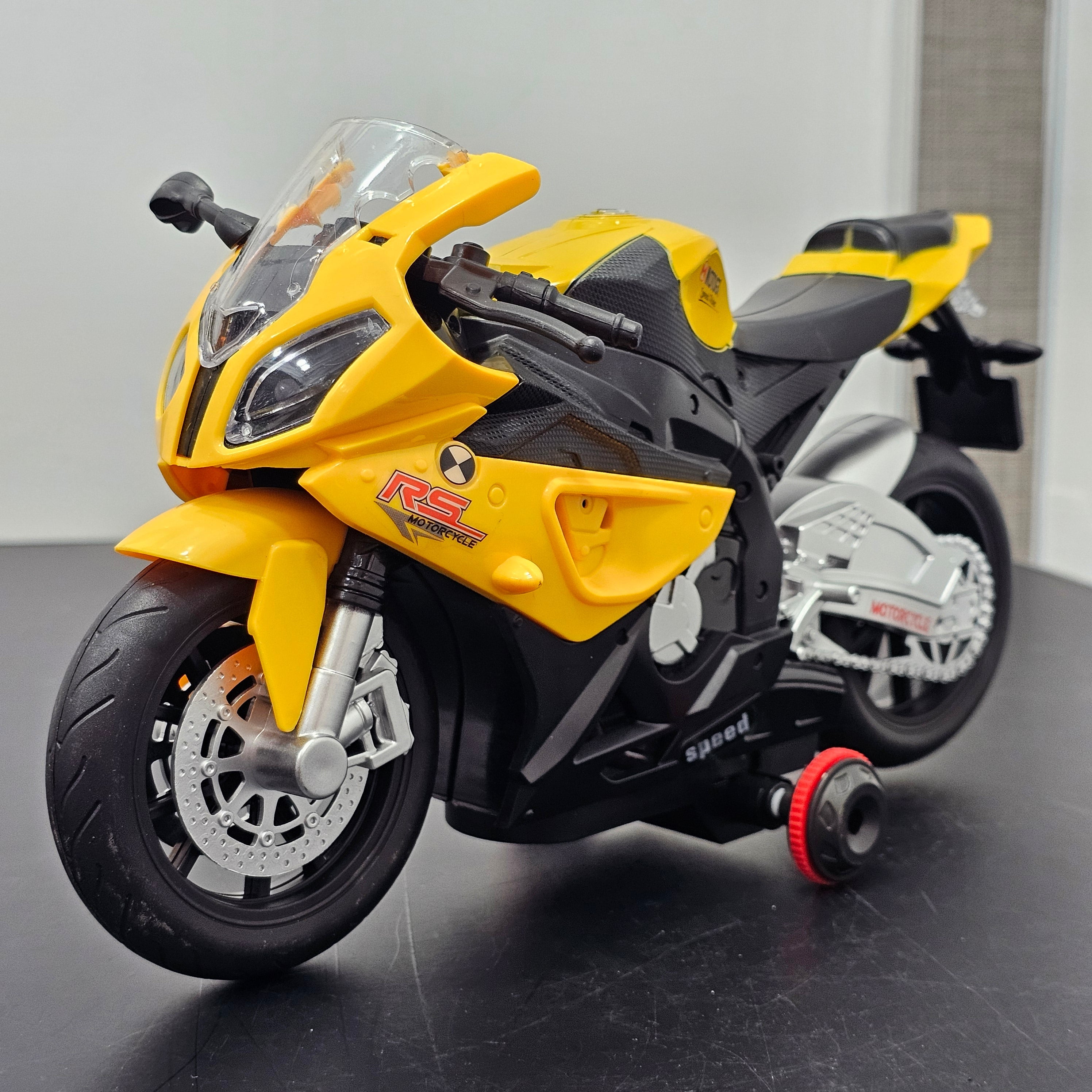 Race Moto 1:20 Remote Control Motorcycle – 360° Spin, Light & Sound Action | Bacha Toys