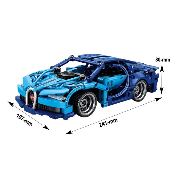 Remote Control Sports Car Building Block Set – 2.4 GHz, 372 Pieces | Bacha Toys