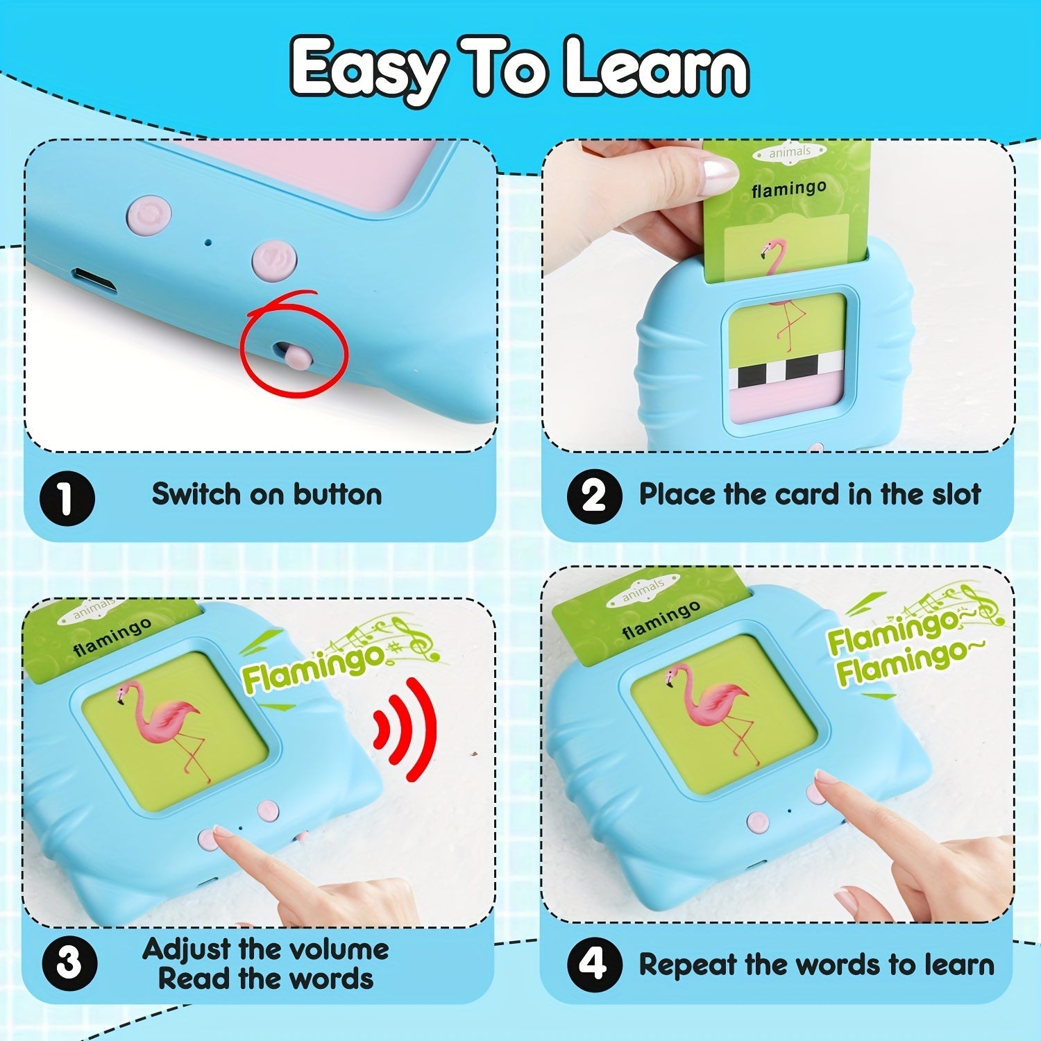 Card Reader Learning Machine - Bacha Toys