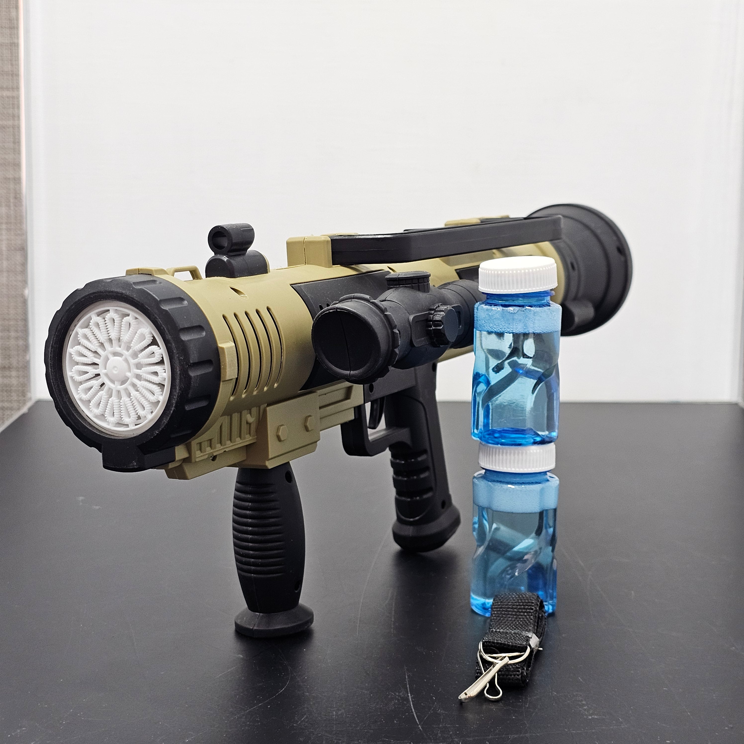 Electric Rocket Bubble Gun – Full-Automatic Bubble Blaster with Lights & Music | Bacha Toys