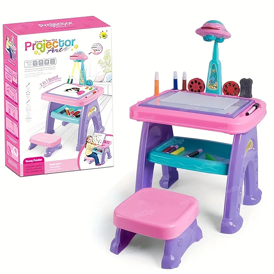 2 in 1 Projector Art & Writing Board – Creative Learning Fun! - Bacha Toys