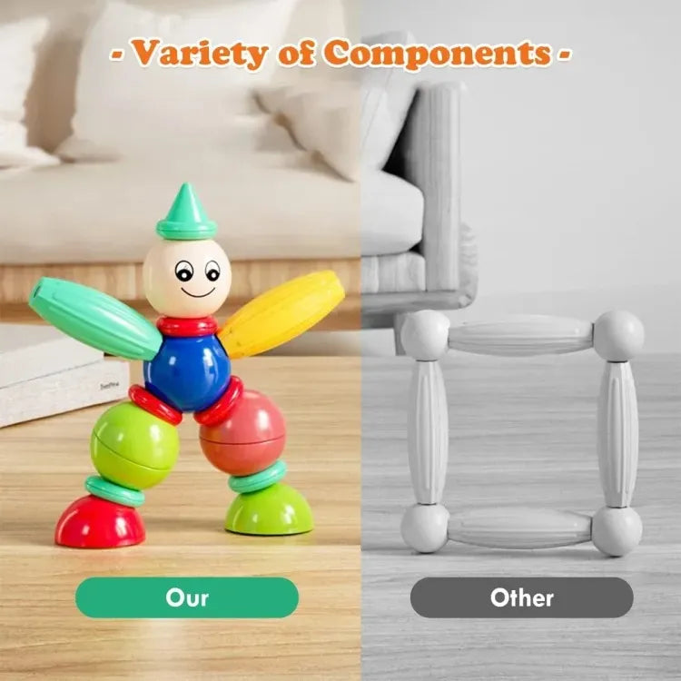 Magnetic Rods Building Set | Creative Construction Toy for Kids - Bacha toys