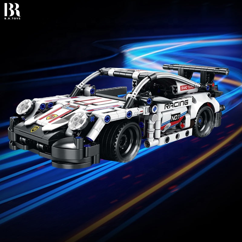 Remote Control Sports Car Building Block Set – 2.4 GHz, 386 Pieces | Bacha Toys