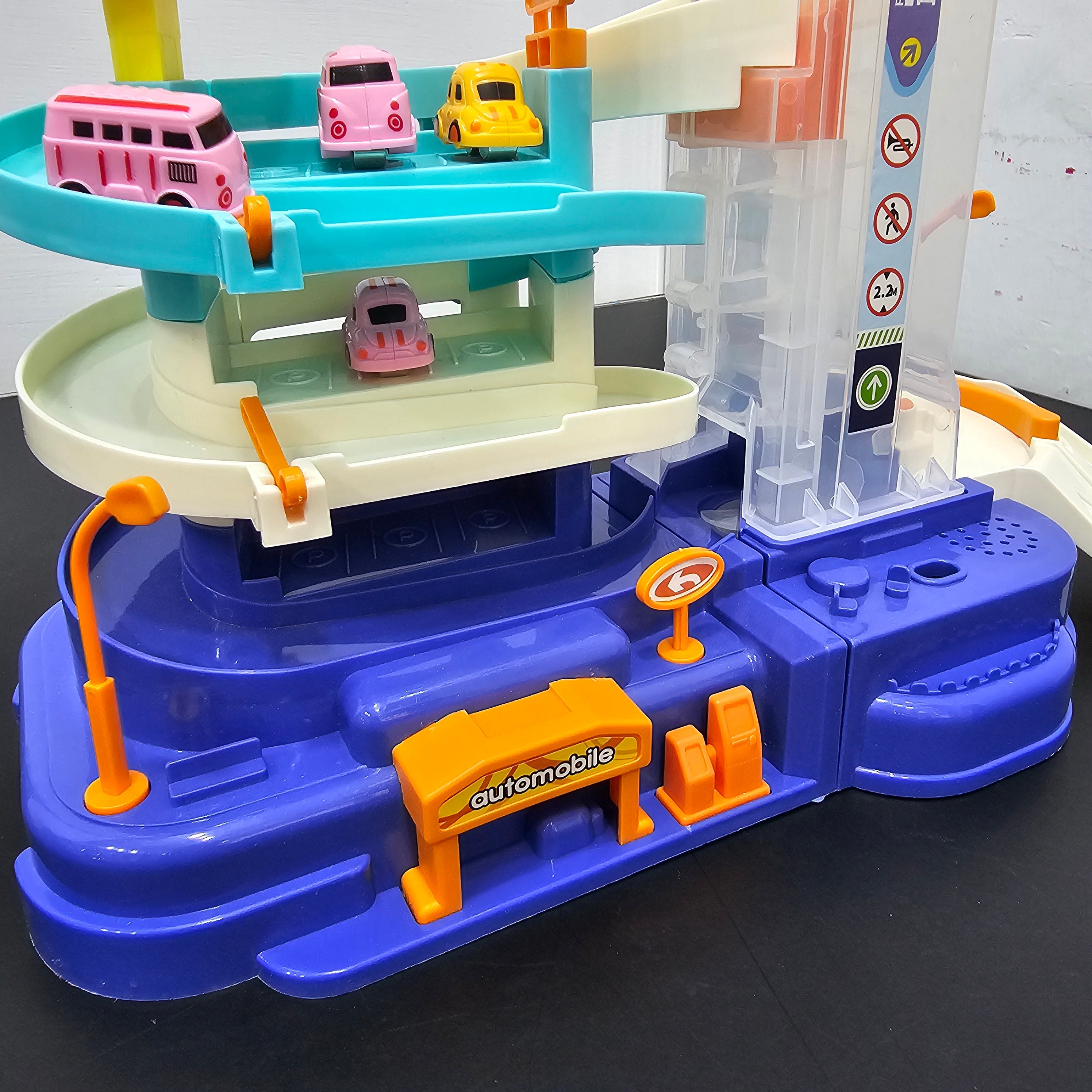 Automobile Adventure Multi-Level Runway – Dual Mode Fun for Kids! | Bacha Toys