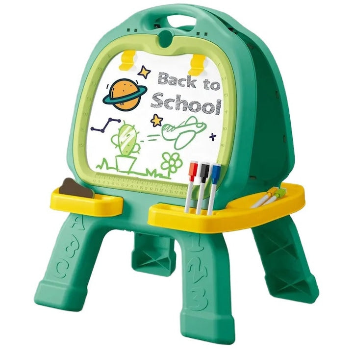 46 Pcs Artist Drawing Board for Kids – Double-Sided Easel with Spirograph & Painting Accessories | Bacha Toys