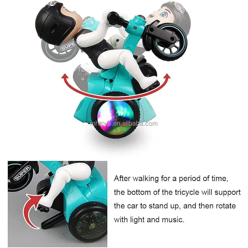 360° Rotating Bicycle Toy | Music & Lights Fun for Kids - Bacha Toys