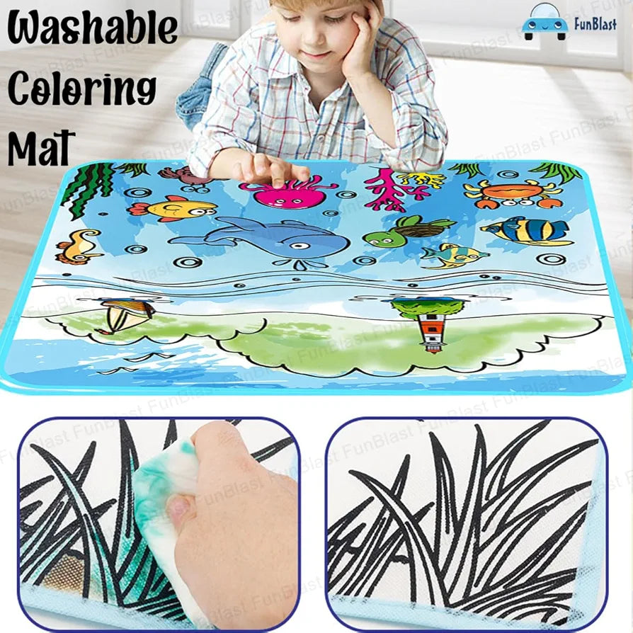 Kids’ Painting Mat with Colors – Easy Washable & Reusable | Bacha Toys