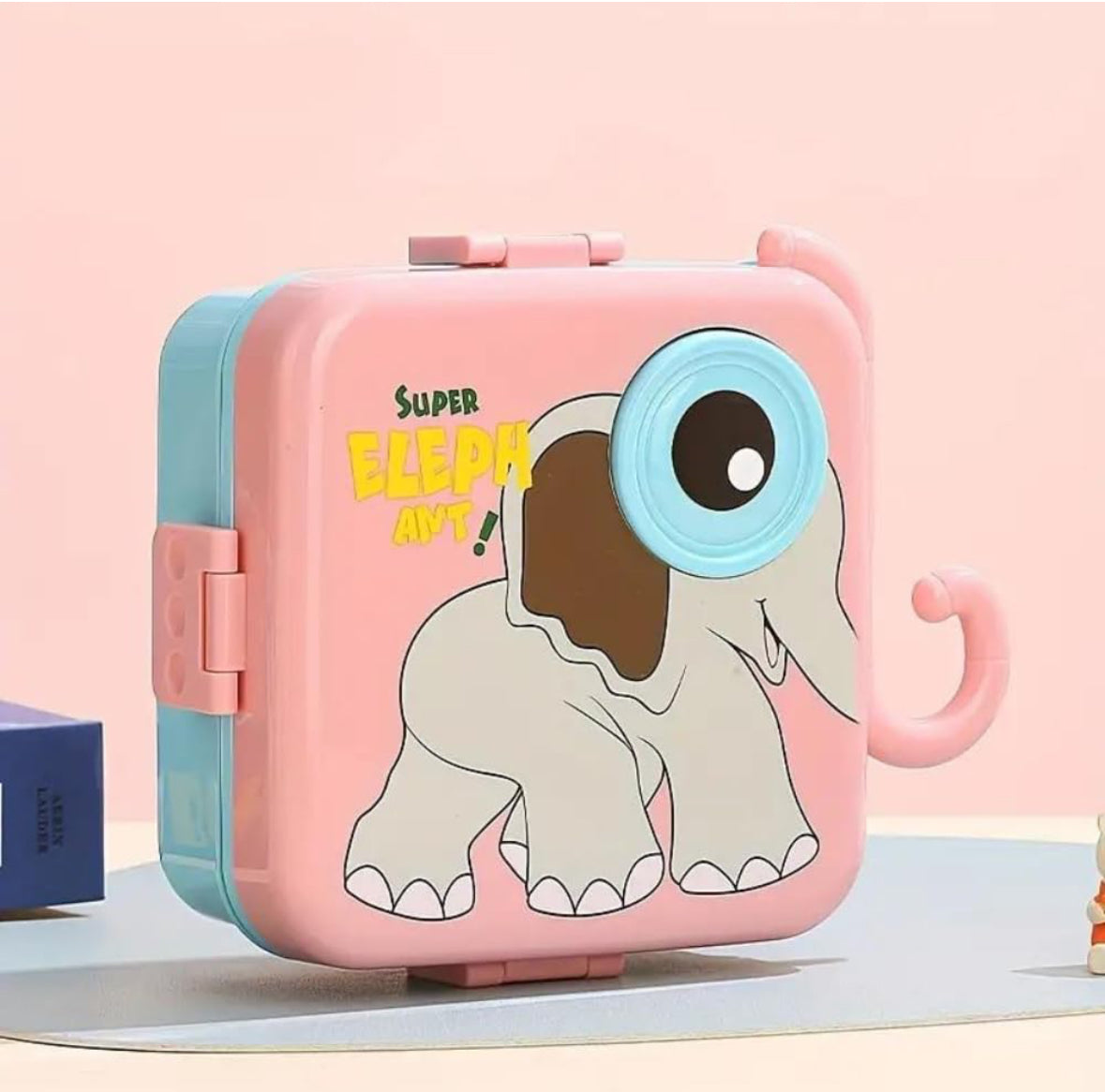 Super Elephant Stainless Steel Lunch Box – Double-Decker Delight | Bacha Toys