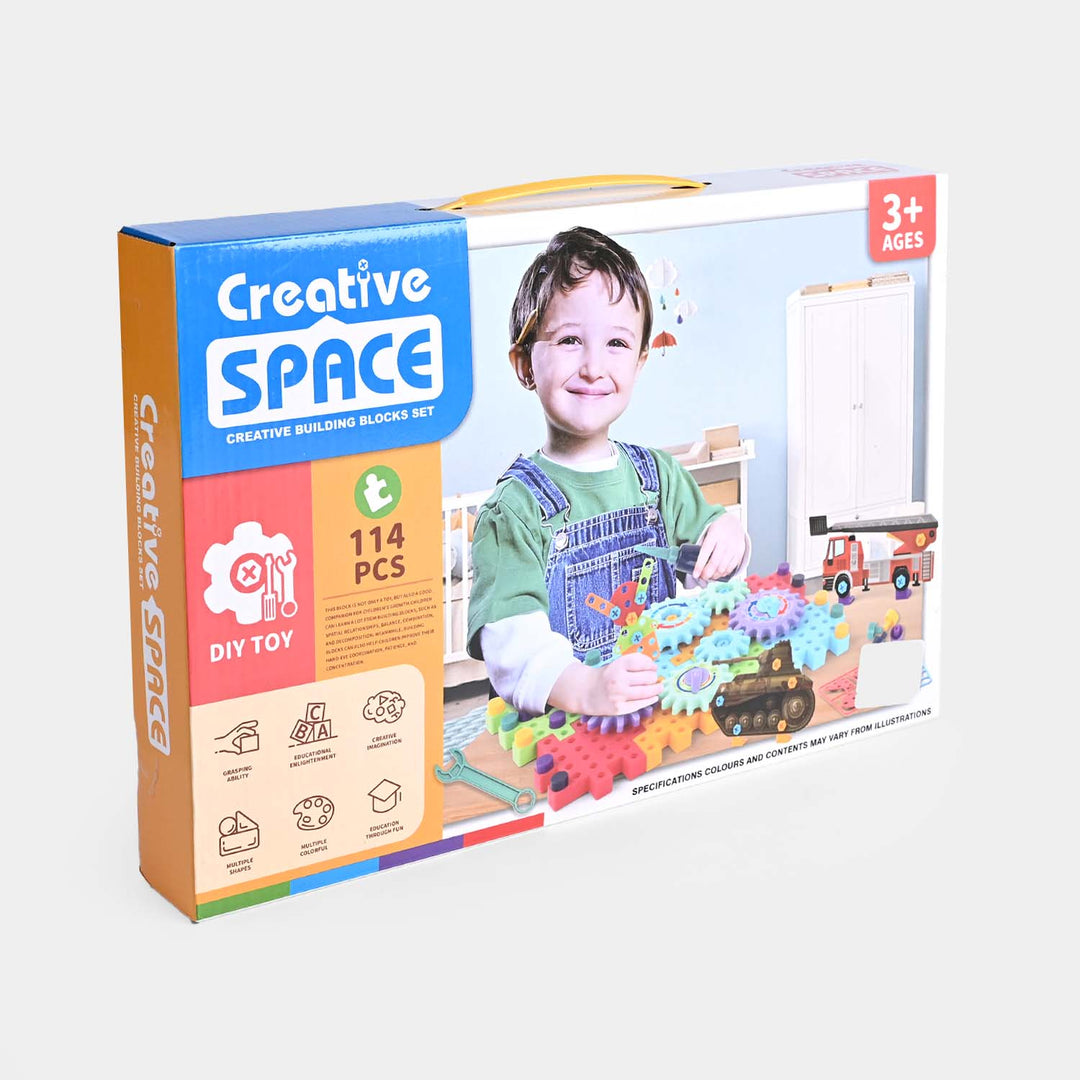Creative Space DIY Toy – 114 Pcs Building Block Set - Bacha Toys