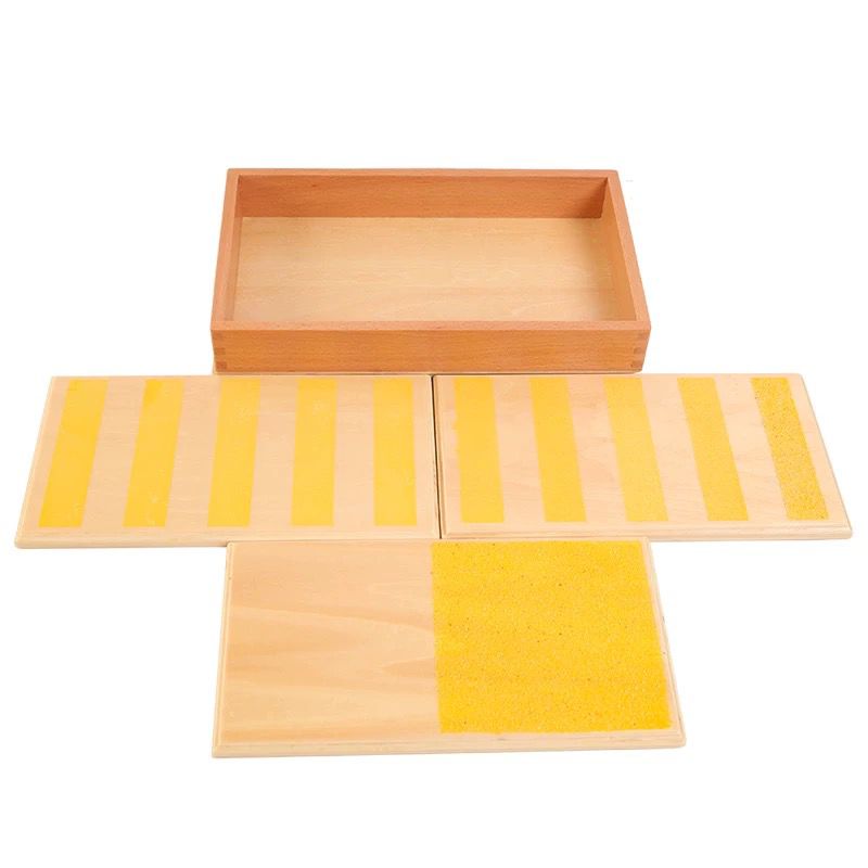 Montessori Rough and Smooth Touch Board in a Box | Sensorial Touch Material