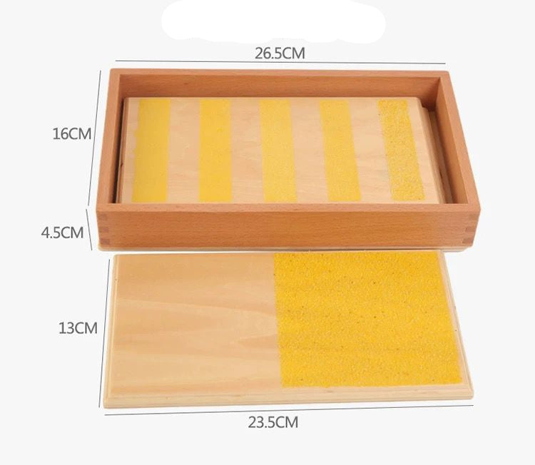 Montessori Rough and Smooth Touch Board in a Box | Sensorial Touch Material