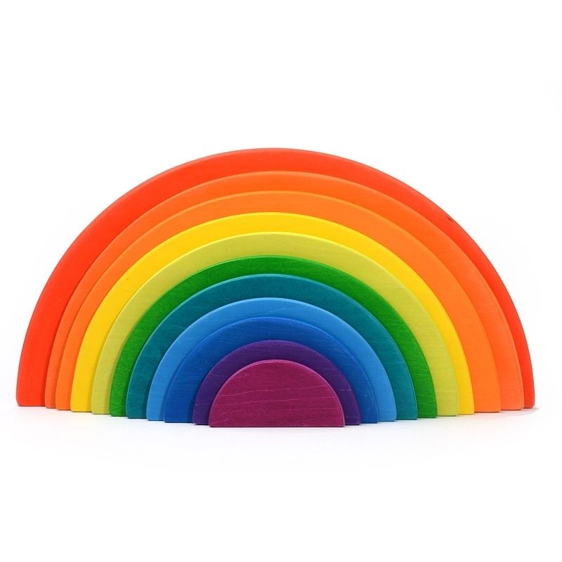 Rainbow Semi Circle Plates v1