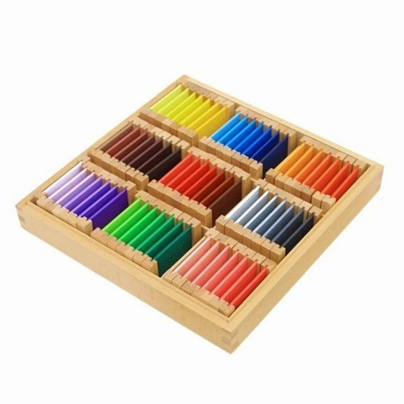 Montessori Colour Tablet First Second Third Box Sensorial Material Box 1 Box 2 Box 3