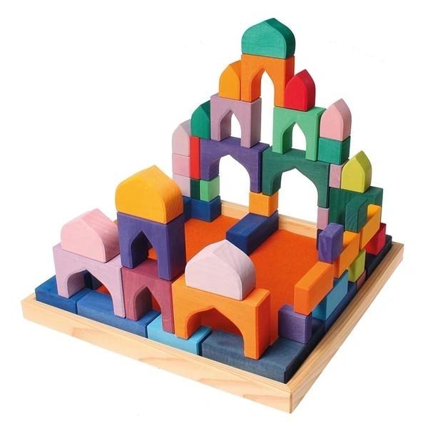 1001 Nights Building Block Set Rainbow Colour Blocks
