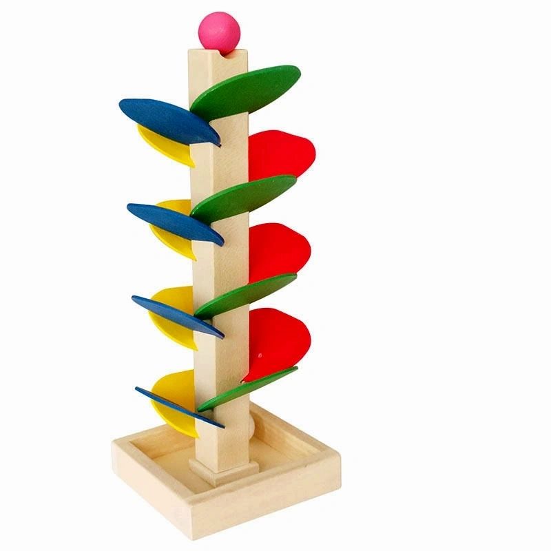 Wooden Marble Run Toy Mini Musical Tree