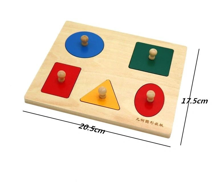 Montessori Medium Geometric 5 Shapes Sorting Board