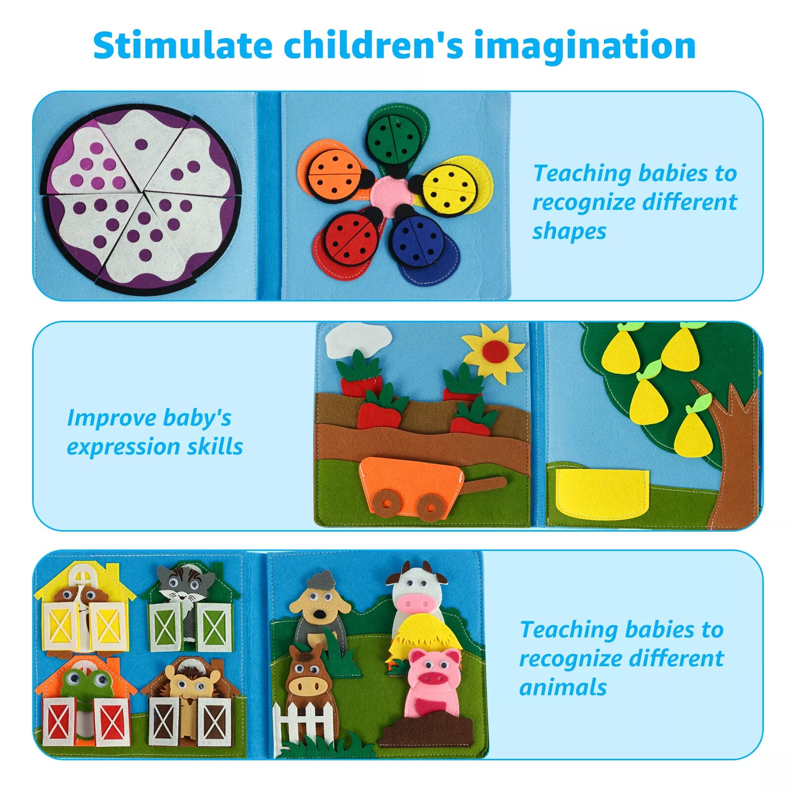 Montessori Farm Animals Busy Board