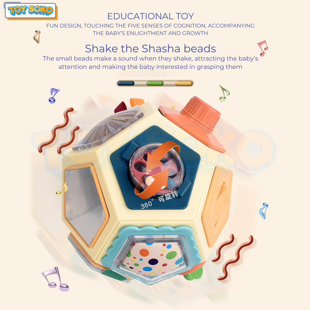 Sensory Toys for Babies – Interactive Activity Cube for Learning