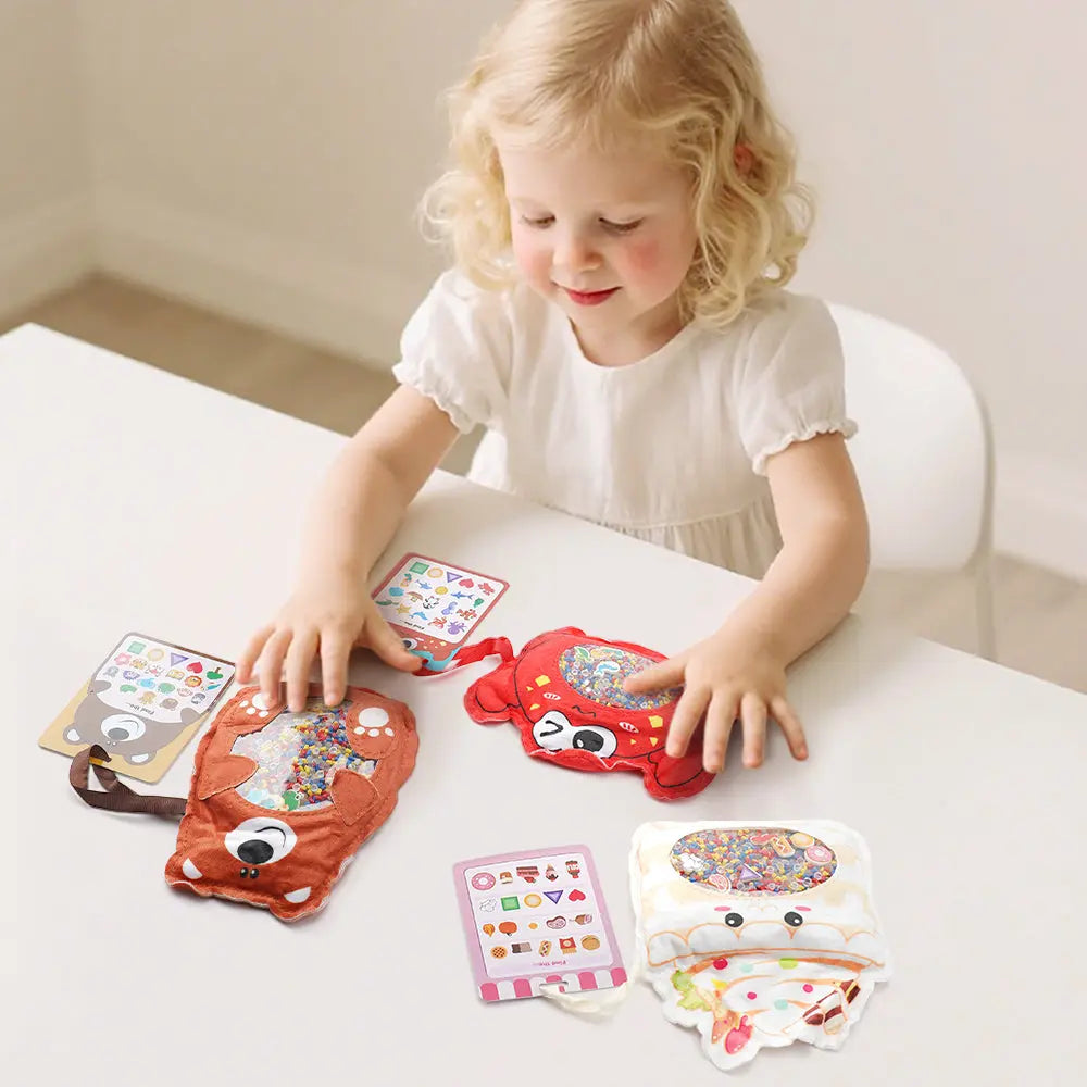Ensemble de jouets sensoriels cache-cache - Amusant et éducatif pour les enfants de 3 ans et plus