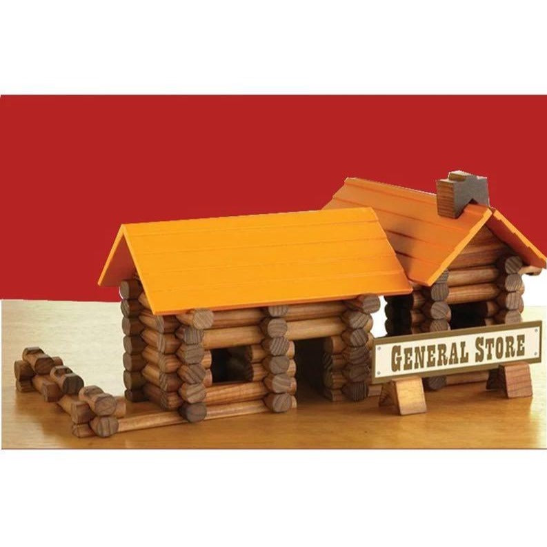 165 Wood Pieces Treehaus House Log - Open ended wooden toys