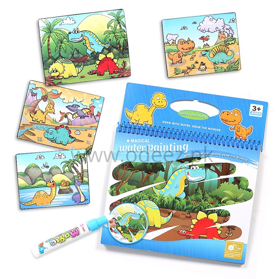 Water Doodle Painting Drawing Book - Dinosaur