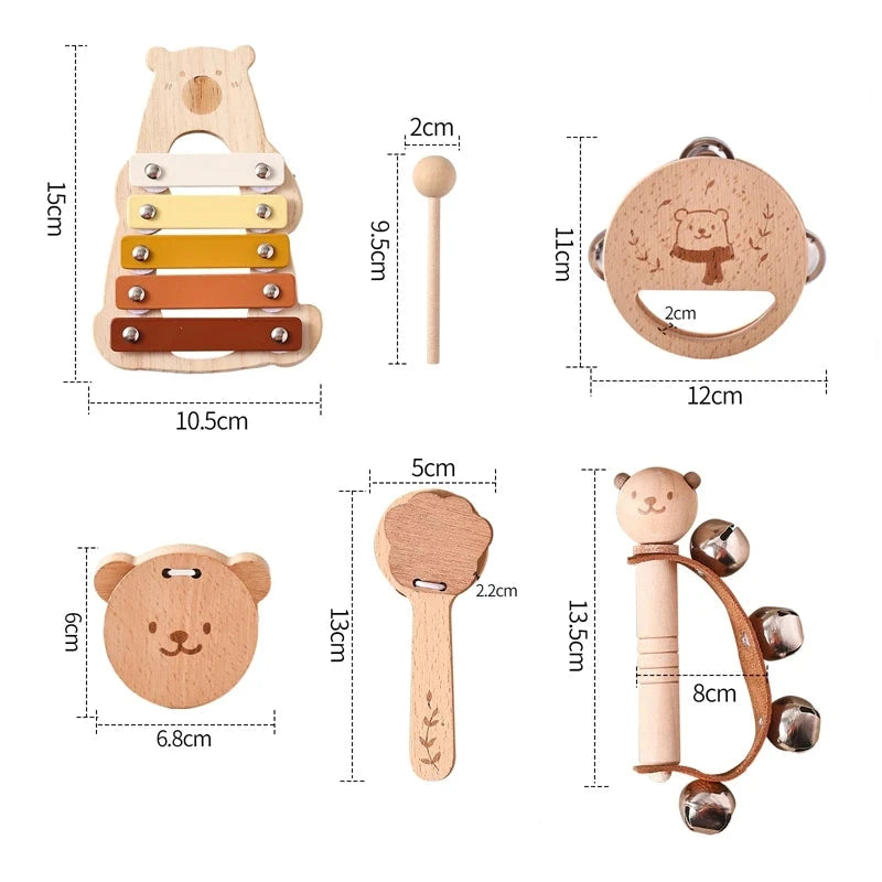 TibaToes™ Montessori Rhythm & Play Music Set