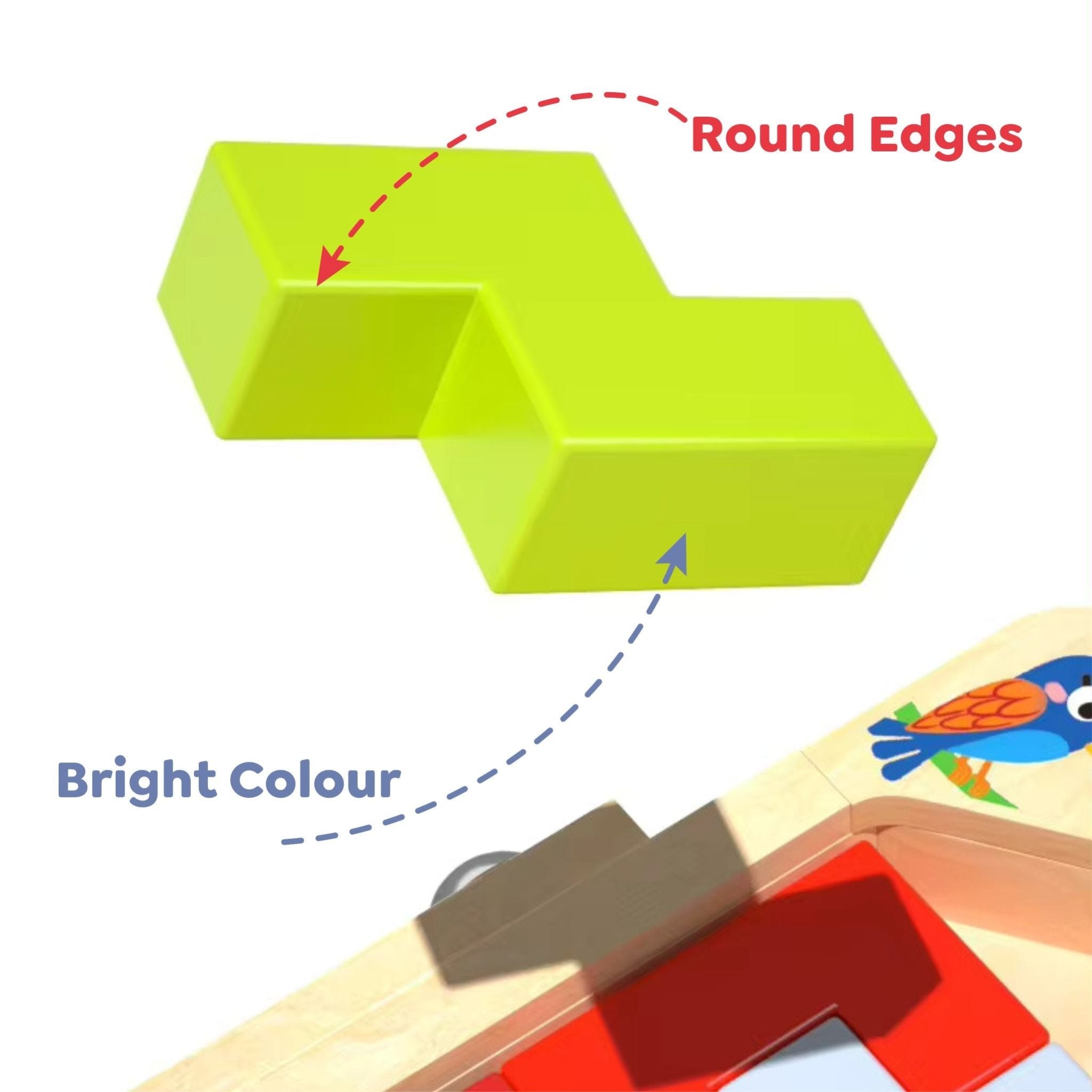 Wooden 3 in 1 Tetris - Parent Child Edition Multifunctional Building Blocks