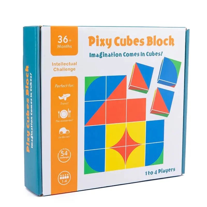 Wooden 3D Puzzle Pixy Cubes Block Game