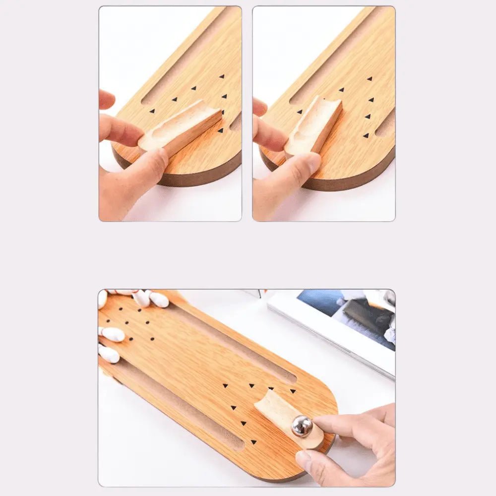 Wooden Bowling Game | Table Top Mini Bowling Game Set