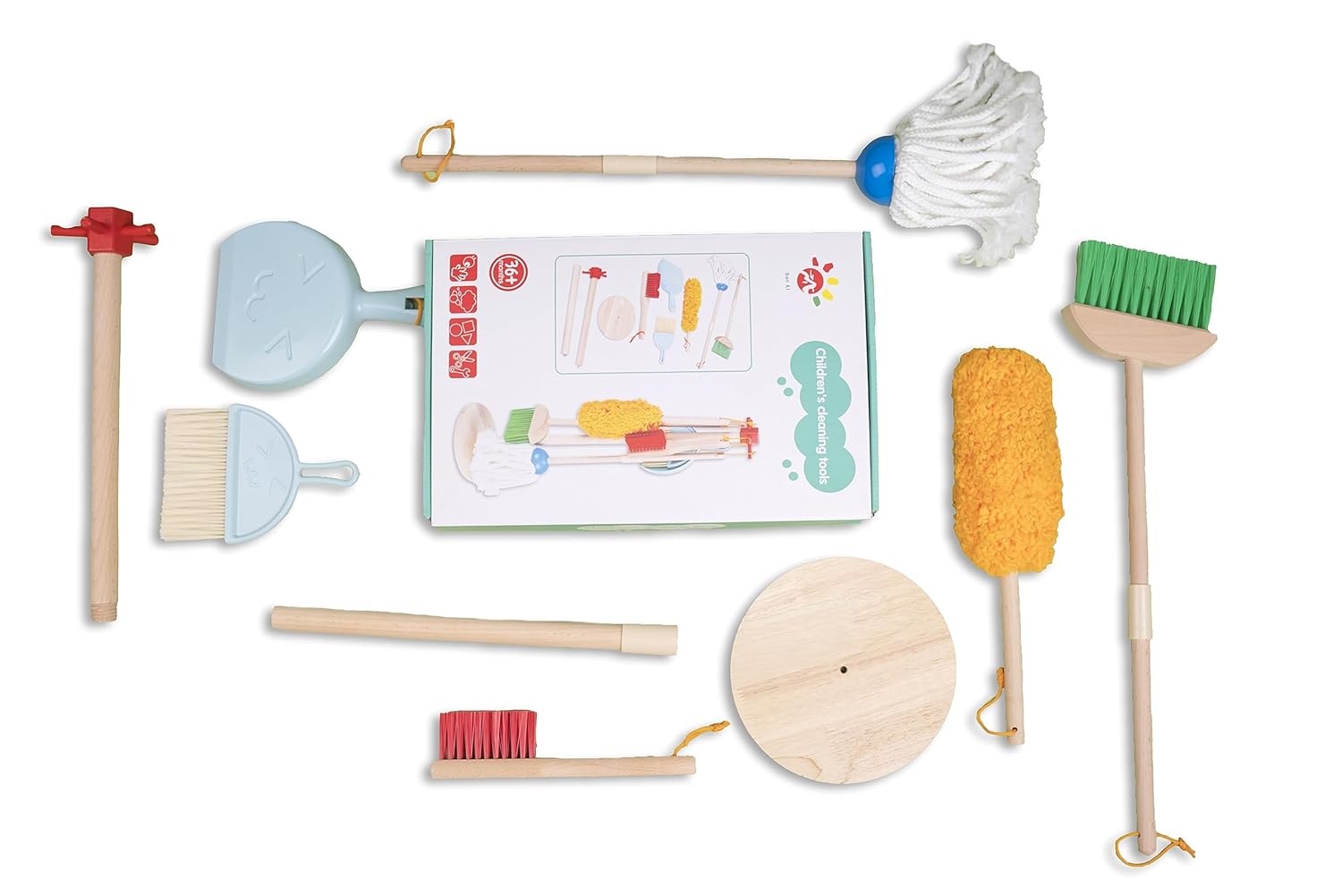 Wooden Children’s Cleaning Tools