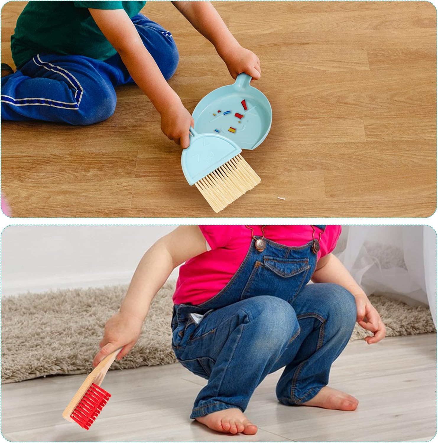 Wooden Children’s Cleaning Tools