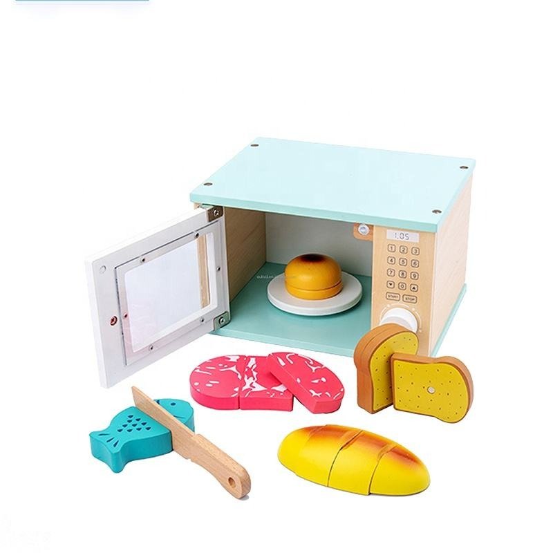 Wooden Children's Microwave Oven Toy
