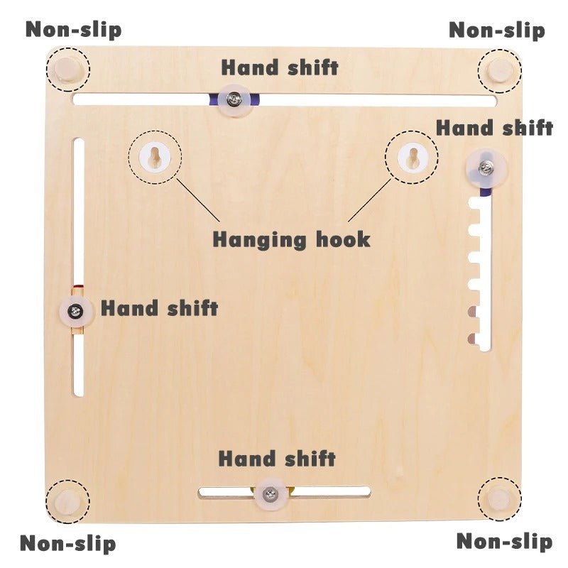 Wooden Clock Education Board Toys Multifunctional Learning Calendar Weather Season Time Teaching