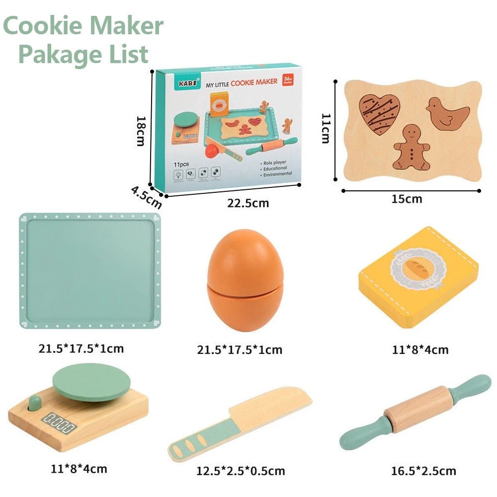 Wooden Cookie Maker Set