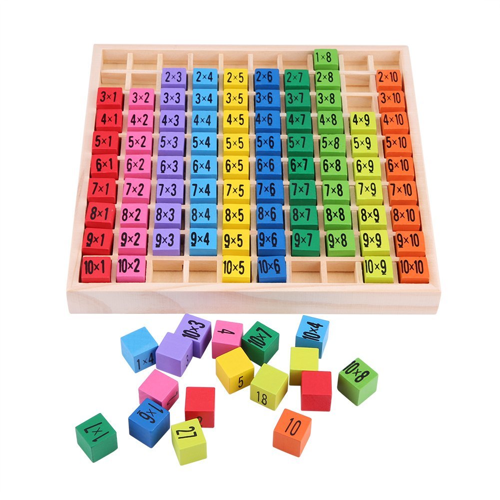 Wooden Eco-Friendly Wooden Multiplication Board – Fun & Safe Math Learning Game
