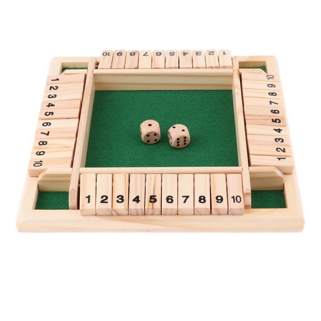 Wooden Four Player Board Game Deluxe Four Sided Table Game Set For Family Party Entertainment
