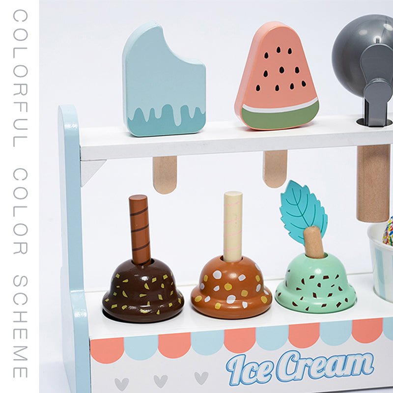 Wooden Ice cream counter | Wooden Ice Cream Shop for Kids