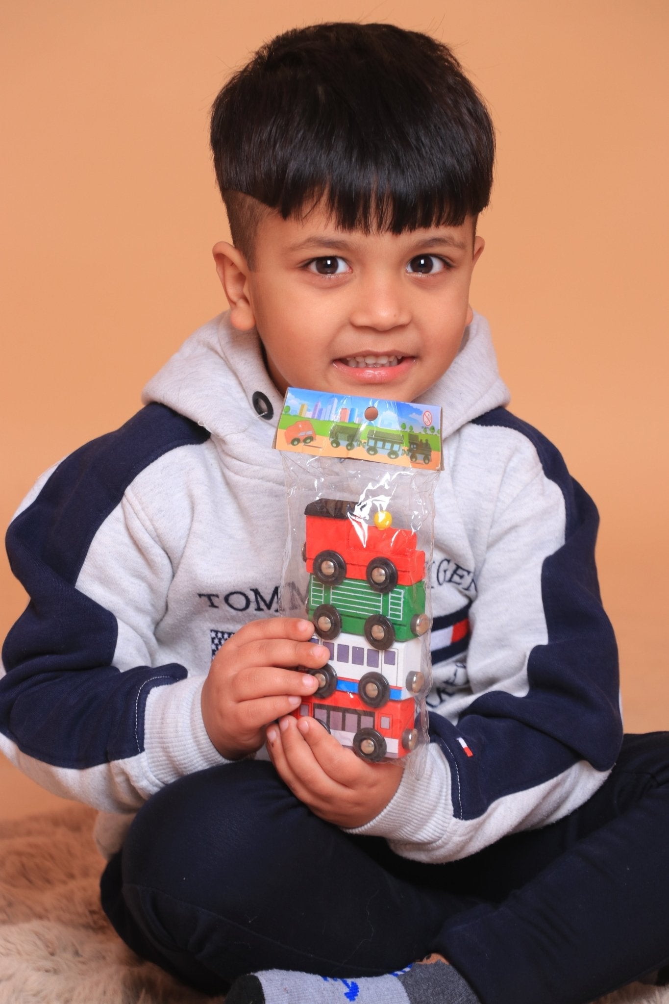 Wooden Magnet Train Set - Magnetic Train Toy