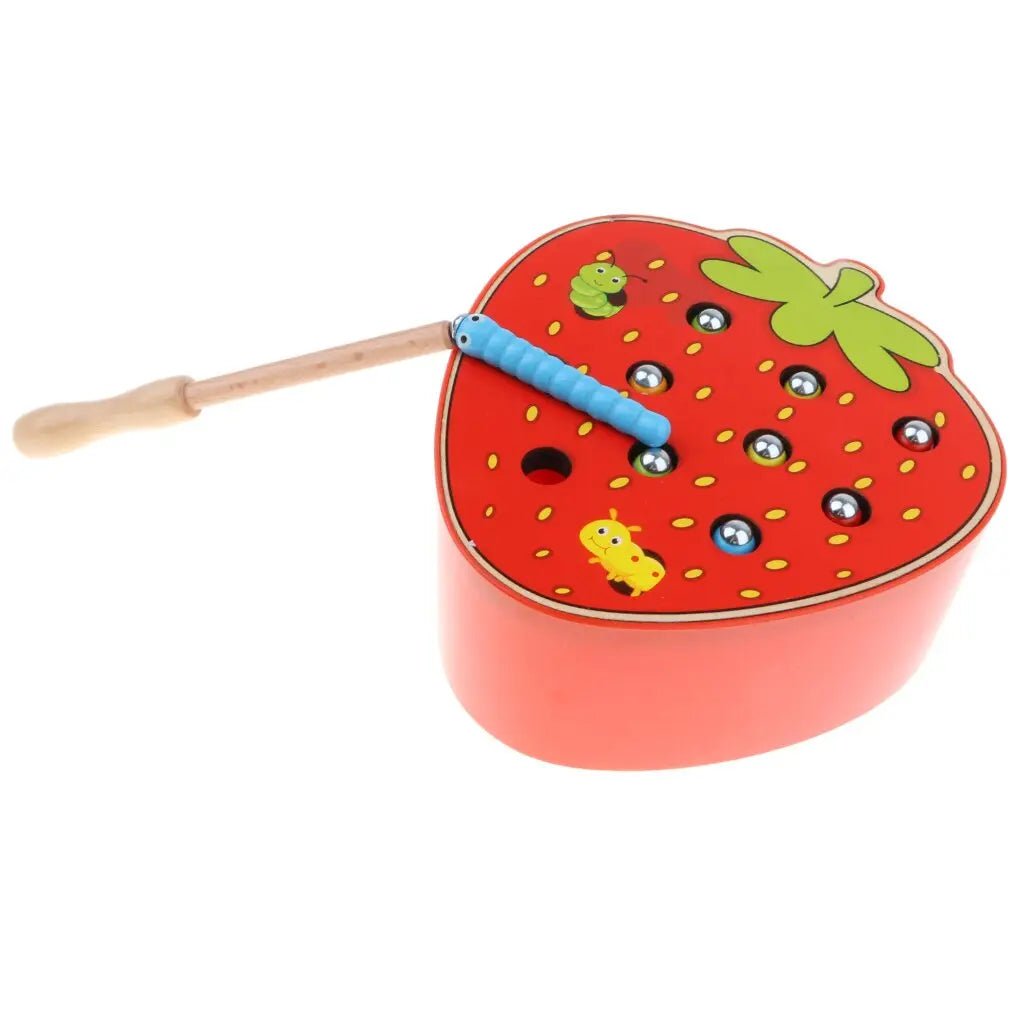 Wooden Magnetic Toy | Bug Catching Game Toy | Kids Montessori Toy