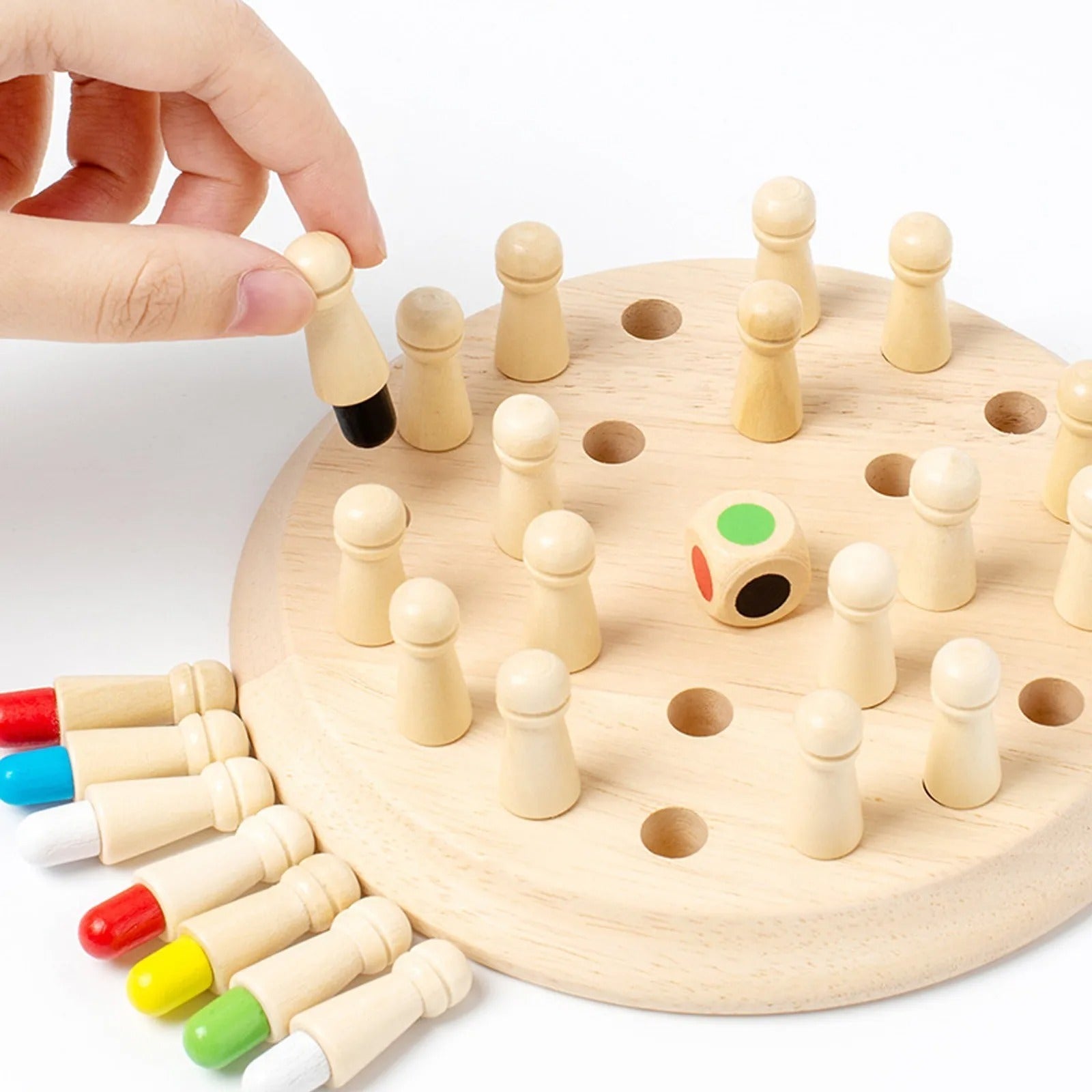 Wooden Memory Match Stick Chess Board Game - Logic Braintease Toys for Boys And Girls special