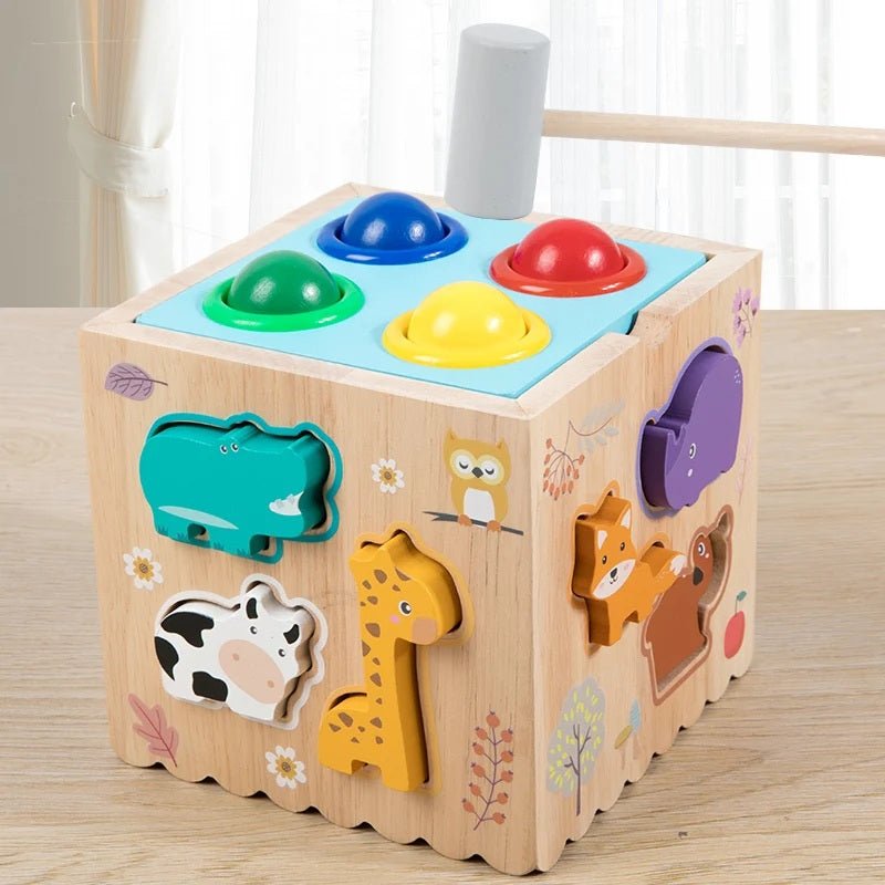 Wooden Montessori 8-in-1 Learning & Activity Toy for Kids