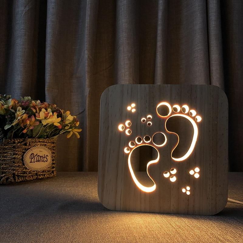 Wooden Night Light USB Power