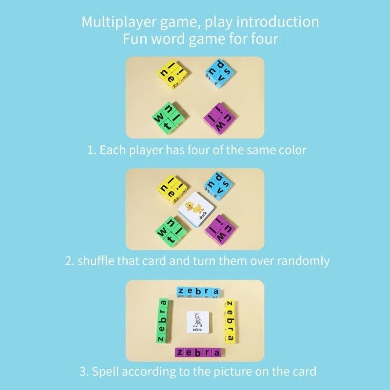 Wooden Spelling Game Montessori