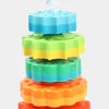 Fidtoy Rainbow Spinning Stacking Tower Toy – Sensory Learning Toy for Toddlers 1+