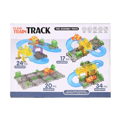 Circuit de train électrique Flash DIY 32 pièces - 56D